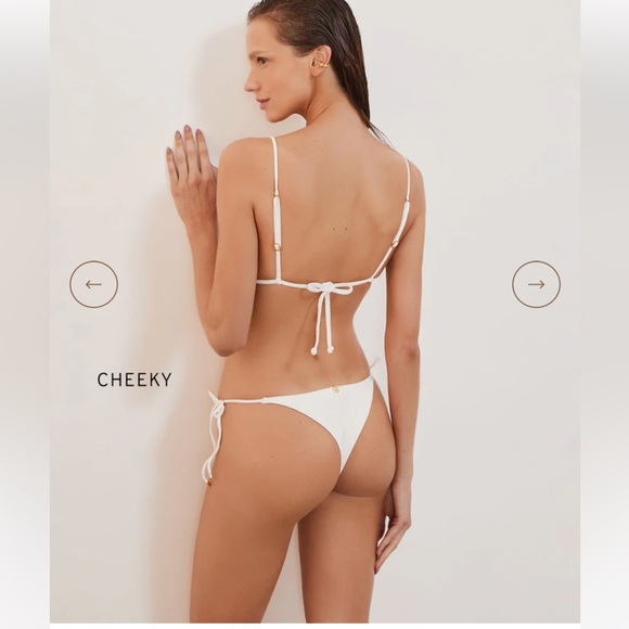 Vix Swimwear Firenze Lou Bikini Top + Firenze Lou Cheeky Tie Side Bottom NEW! - Picture 4 of 14